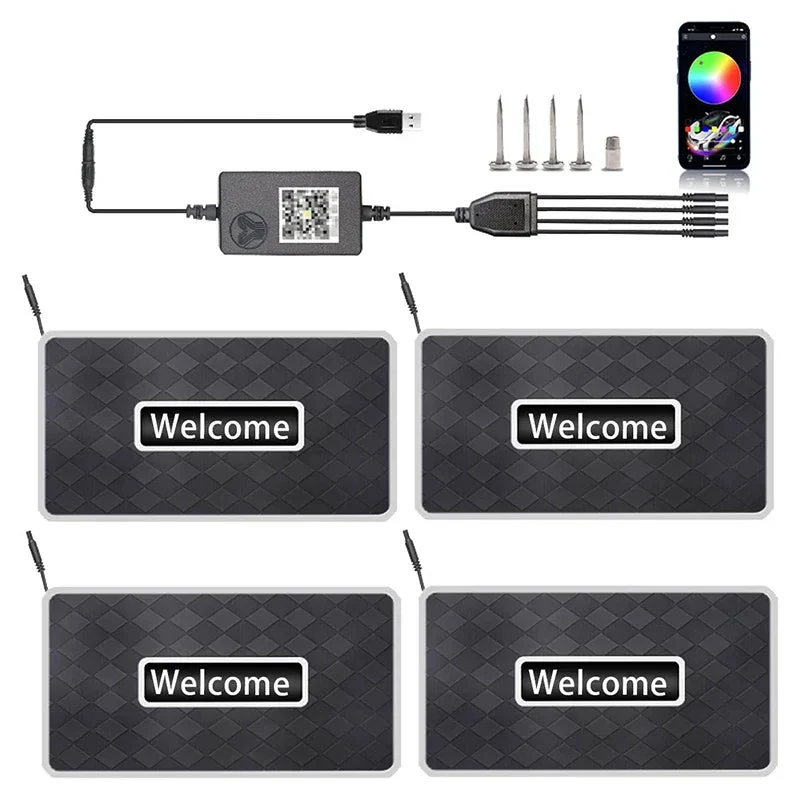Personalized Car Floor Mat Light