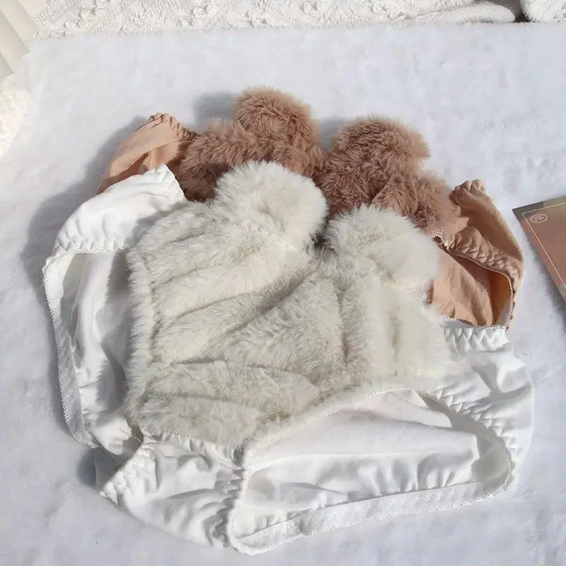 Plush Bra Lingerie Set