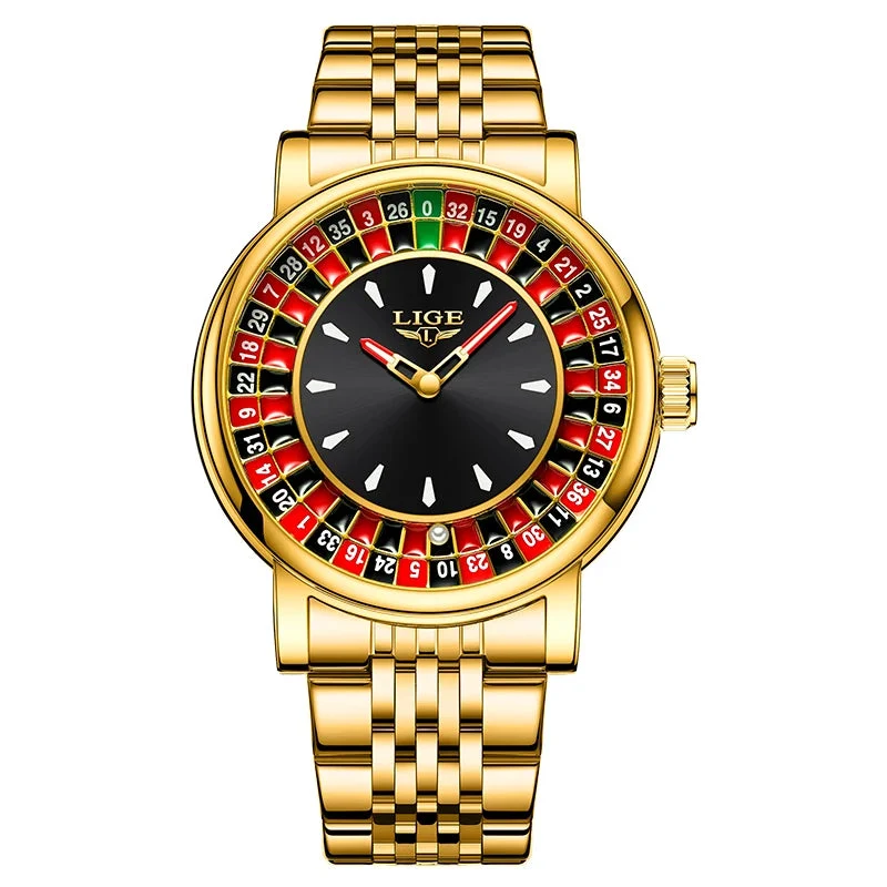 LIGE Roulette Dial Watch