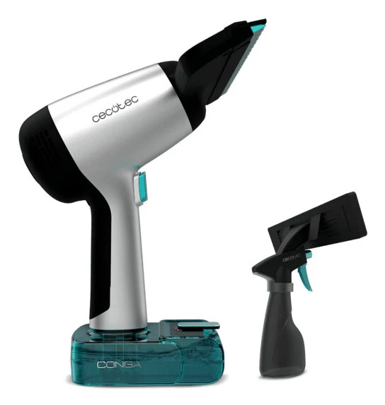 Cecotec Conga Rockstar 3700 Glass aspirapolvere senza filo Nero, Argento, Turchese Senza sacchetto