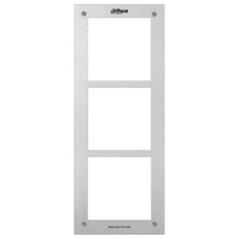 VTOF003 - Cornice in Acciaio a 3 Moduli per Postazioni Esterne VTO2000A con Protezione IK07 e IP54 - Dahua