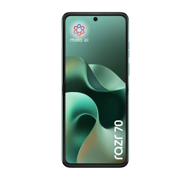 Motorola razr 70 (8/256GB, Doppia camera 50MP, Display interno FHD+ 6.9" 120Hz e esterno 3.62", MediaTek Dimensity 7450X, 4800mAh, TurboPower 30W, Android 16), PANTONE Sporting Green