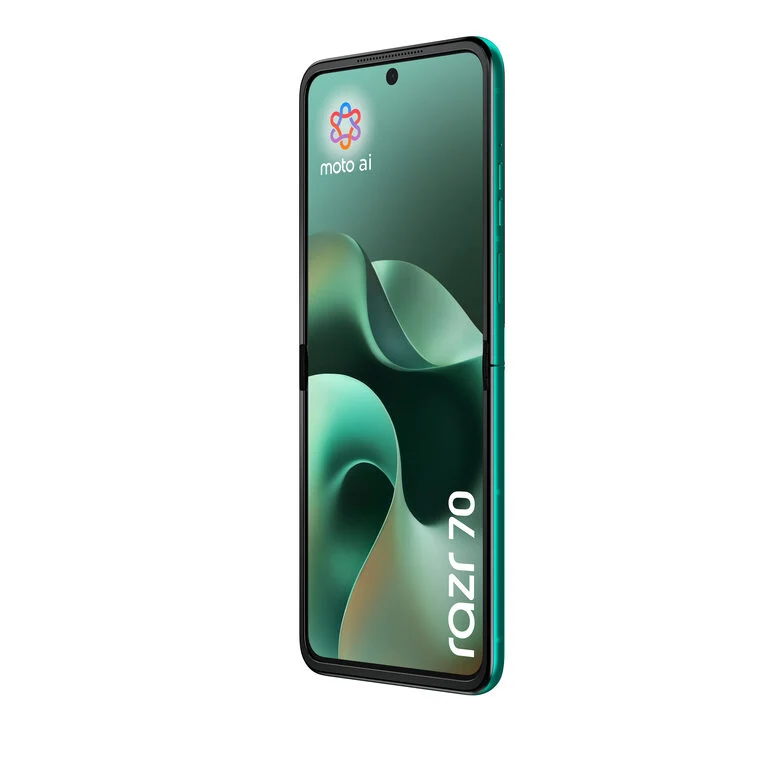 Motorola razr 70 (8/256GB, Doppia camera 50MP, Display interno FHD+ 6.9" 120Hz e esterno 3.62", MediaTek Dimensity 7450X, 4800mAh, TurboPower 30W, Android 16), PANTONE Sporting Green