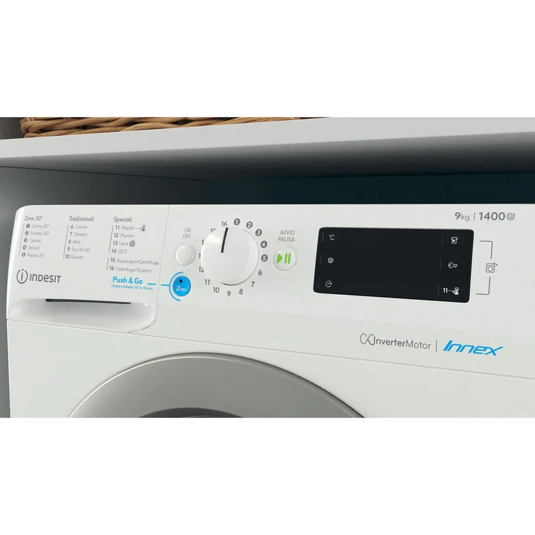 Indesit BWE 91486X WS IT lavatrice Caricamento frontale 9 kg 1400 Giri/min A Bianco