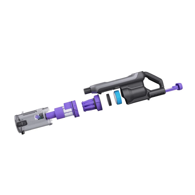 Black & Decker BHFEA640WG Aspirapolvere a bastone Batteria Secco Ciclonico Senza sacchetto 0,75 L Nero, Acciaio inox