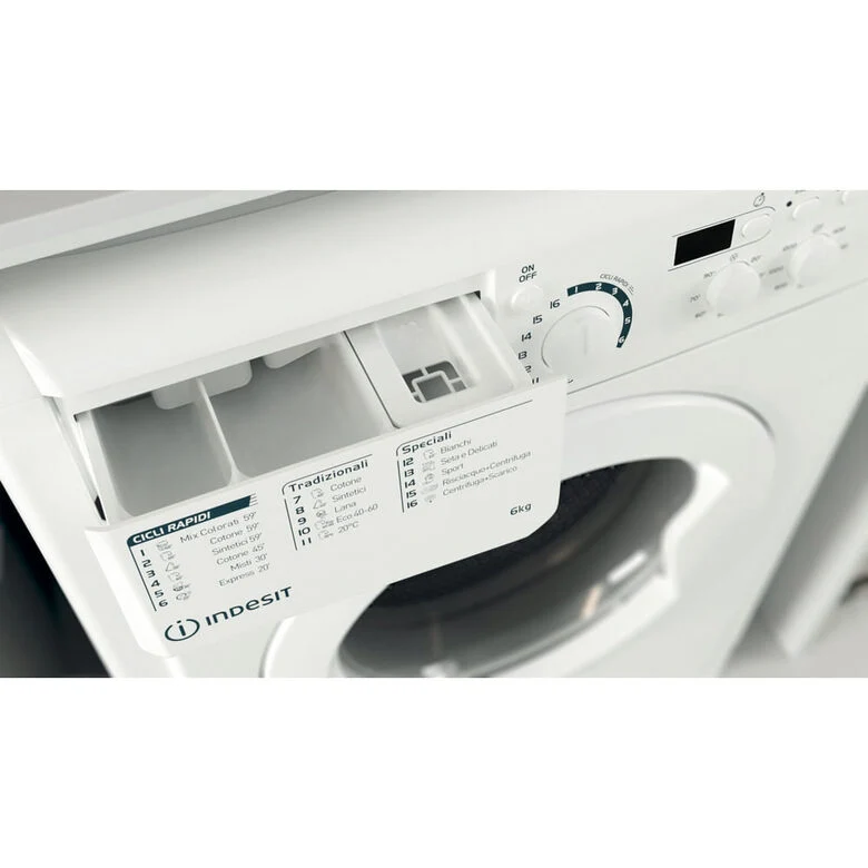 Indesit EWSD 61251 W IT N lavatrice Caricamento frontale 6 kg 1200 Giri/min F Bianco