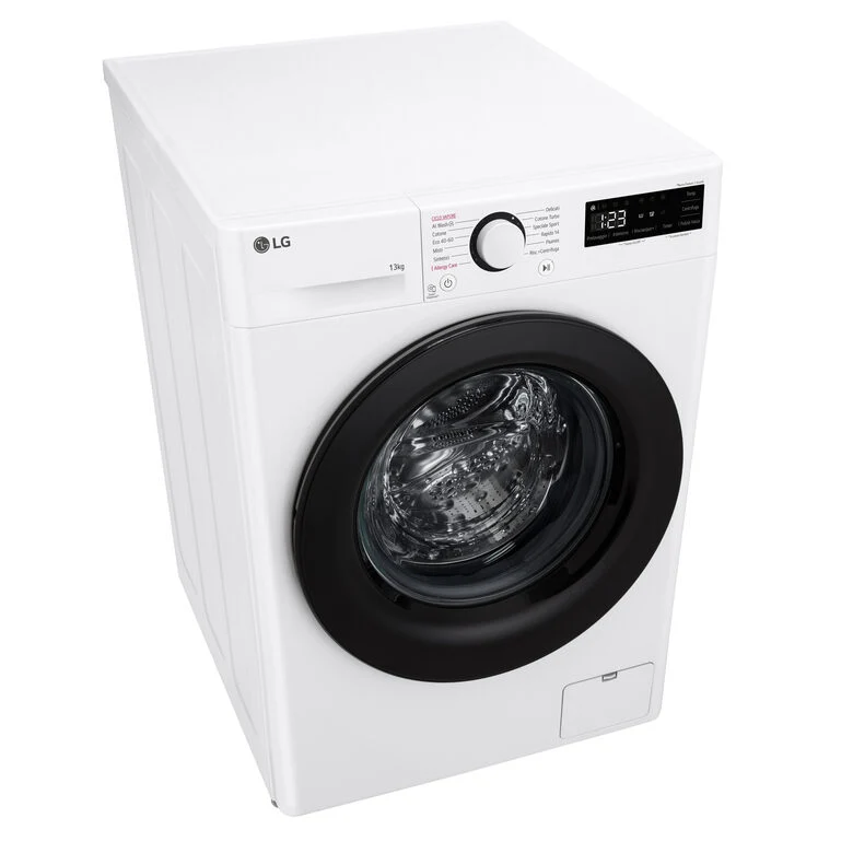 LG F4R3013NSWB Lavatrice A Libera Installazione 13 Kg, 1400 Giri, Tecnologia AI DD™, Lavaggio A Vapore, Allergy Care, Motore Inverter Direct Drive™, Classe A-20%, Bianco