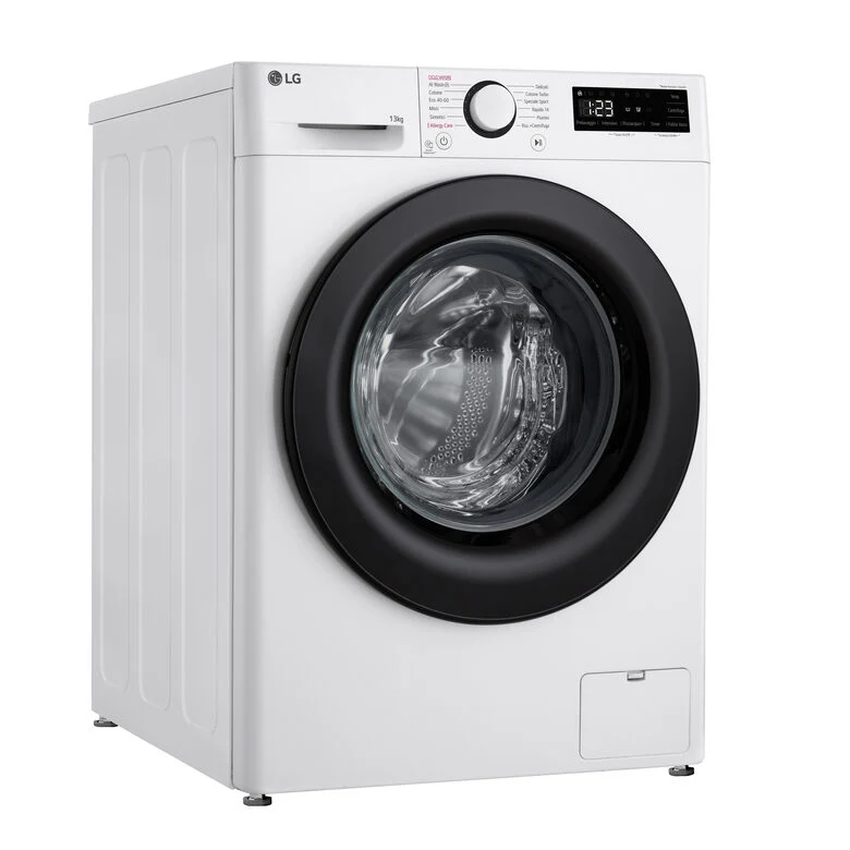 LG F4R3013NSWB Lavatrice A Libera Installazione 13 Kg, 1400 Giri, Tecnologia AI DD™, Lavaggio A Vapore, Allergy Care, Motore Inverter Direct Drive™, Classe A-20%, Bianco