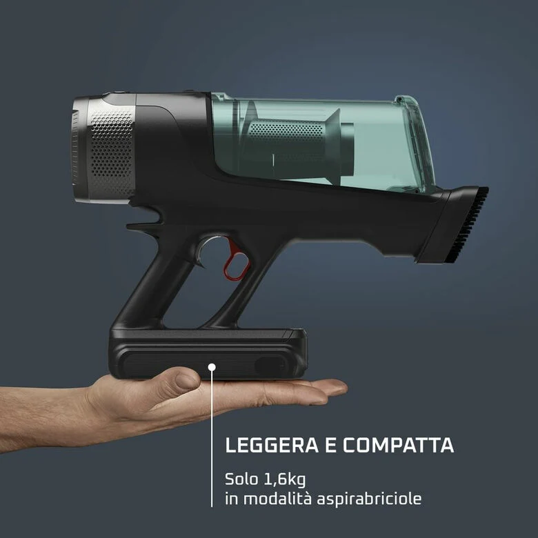 Rowenta RH9A32WO aspirapolvere senza filo Alluminio, Verde Senza sacchetto