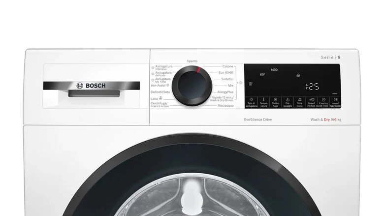 Bosch Serie 6 WNA14449IT lavasciuga Libera installazione Caricamento frontale Bianco E