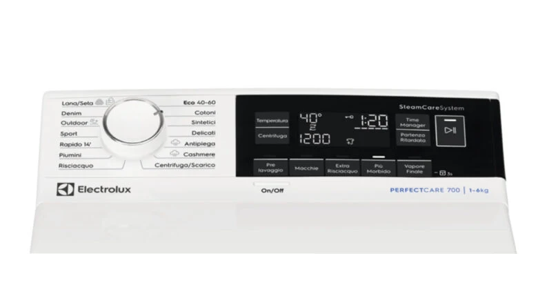 Electrolux EW7T363S lavatrice Caricamento dall'alto 6 kg 1251 Giri/min B Bianco