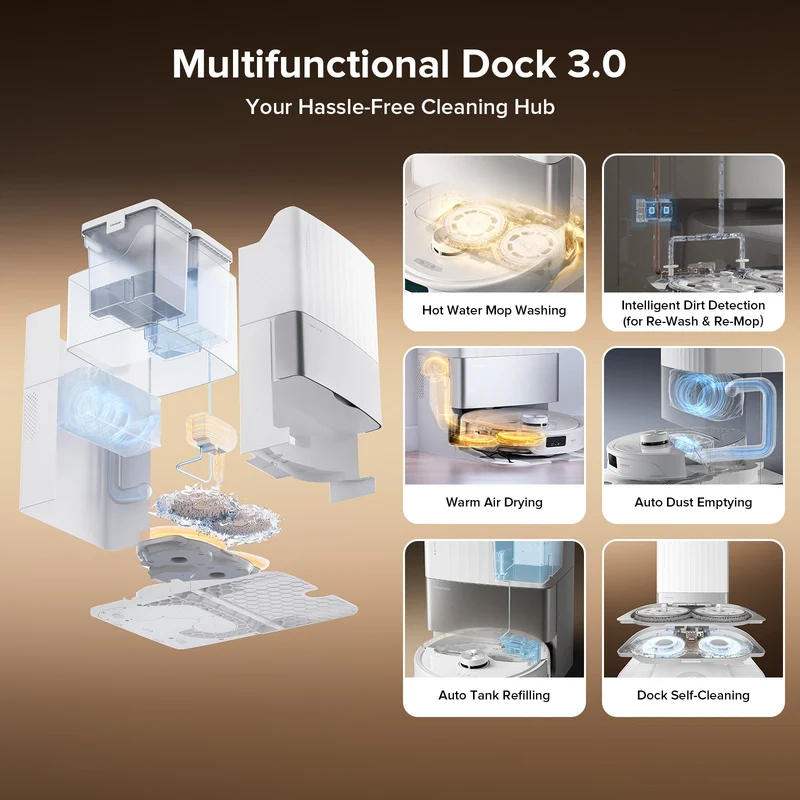 Roborock Qrevo Master Robot Vacuum with Multifunctional Dock 3.0