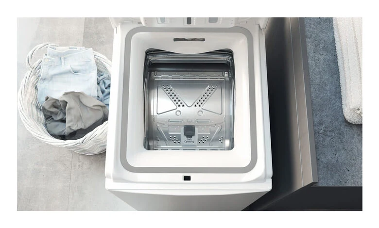 Hotpoint Ariston WMTF624UIT Lavatrice A Libera Installazione A Carica Dall'alto 6 Kg, 1200 Giri, Antimacchia, Classe C, Bianco