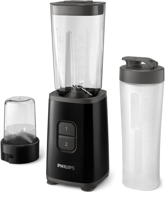 Philips Daily Collection Mini frullatore tritatutto da 350 W con bicchiere da viaggio