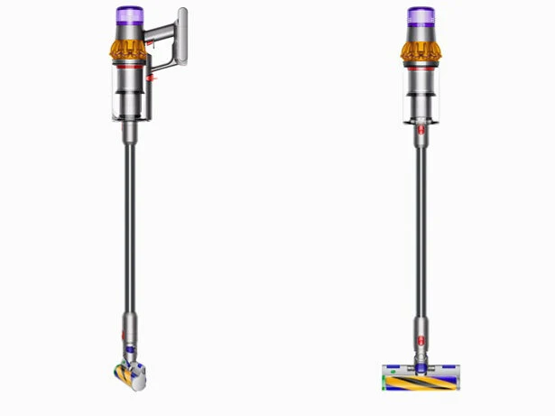 Dyson V15 Detect Absolute Extra Acciaio inossidabile, Giallo Senza sacchetto