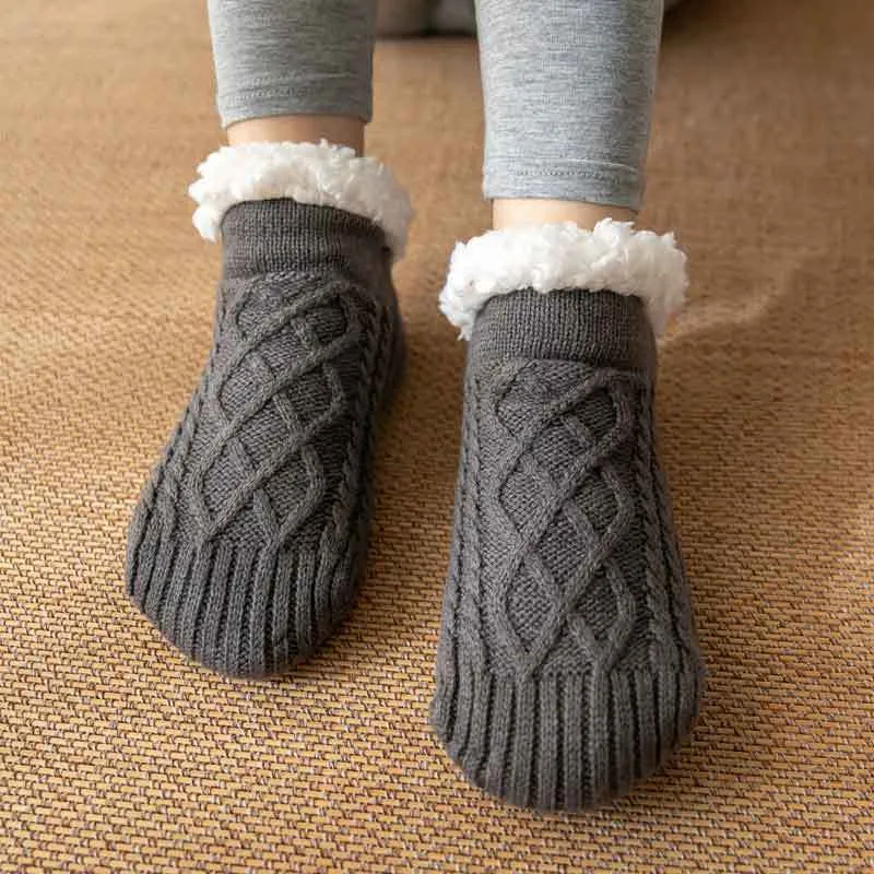 Winter Wool Socks Slippers