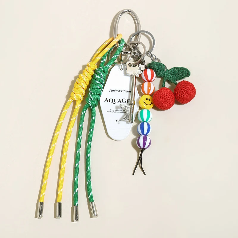 Abstract Linear Top Handle Bag with charm