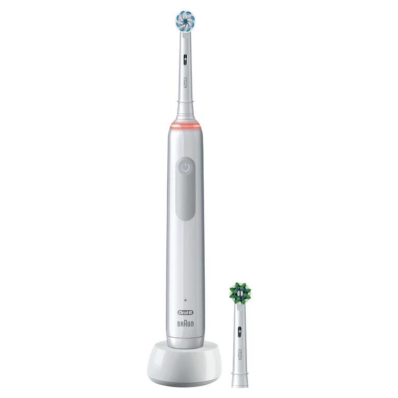 Oral-B Pro 3 Spazzolino Elettrico Ricaricabile - 3700 Bianco. 1 Spazzolino + 2 Testine