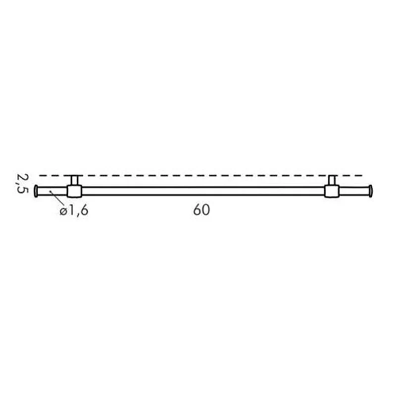 Linea Monti Barra Con Kit Montaggio 60cm 900092