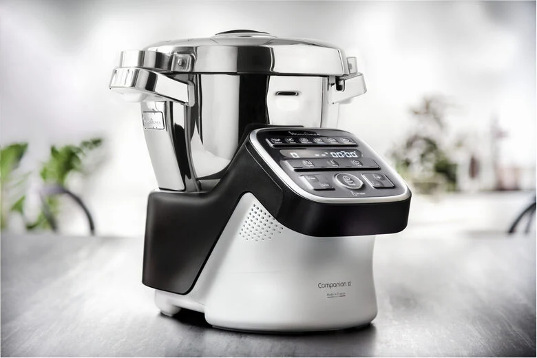 Moulinex HF8098 Companion XL, Robot da cucina multifunzione, 12 programmi automatici, 6 accessori, recipiente 3L, intervallo di temperatura da 30 °C a 150 °C, Ricettario: 300 idee per ricett