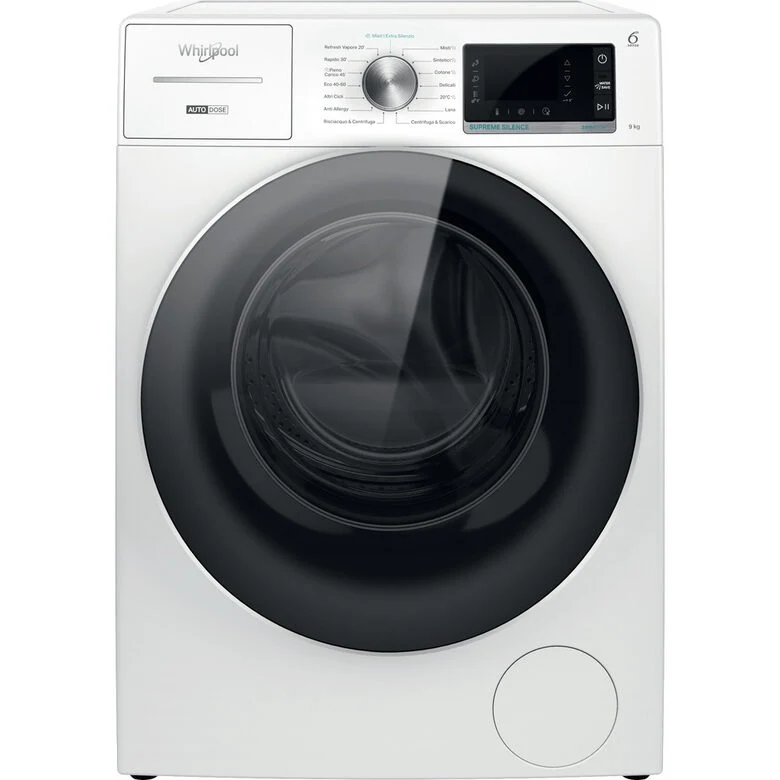 Whirlpool W8 W946WR IT lavatrice Caricamento frontale 9 kg 1400 Giri/min A Bianco