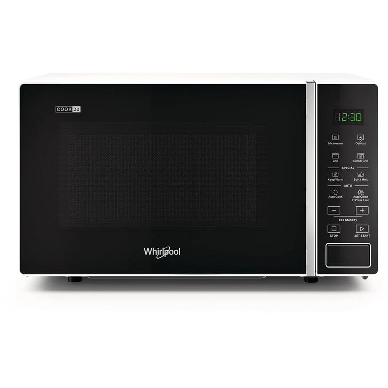 Whirlpool MWP 203 W Superficie piana Microonde con grill 20 L 700 W Nero, Bianco