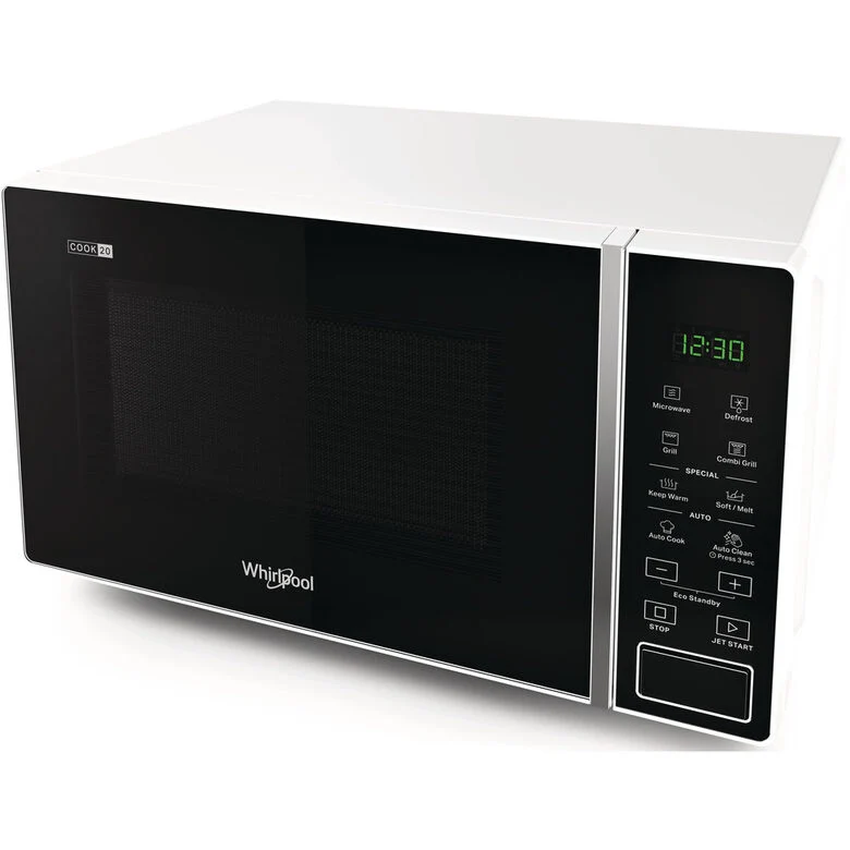 Whirlpool MWP 203 W Superficie piana Microonde con grill 20 L 700 W Nero, Bianco
