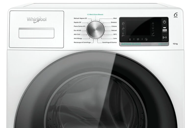 Whirlpool W6 W045WB IT lavatrice Caricamento frontale 10 kg 1400 Giri/min B Bianco