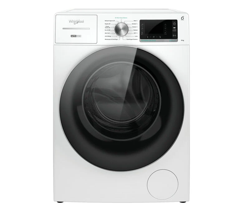 Whirlpool W8W846WR IT lavatrice Caricamento frontale 8 kg 1400 Giri/min A Bianco