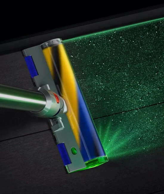 Dyson V15 Detect Absolute Nichel, Acciaio inossidabile, Giallo Senza sacchetto