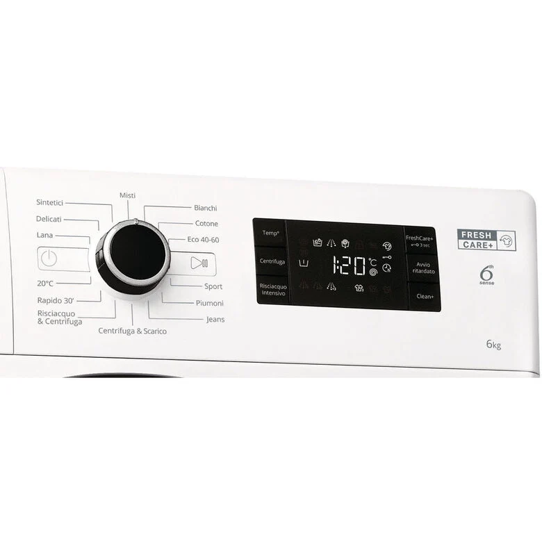 Whirlpool FWSG 61251 B IT N lavatrice Caricamento frontale 6 kg 1200 Giri/min F Bianco